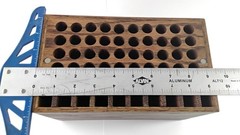 Copic marker storage box holder organizer w/ magnetic lid handmade wooden