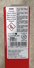 LUKAS Studio Oil Titanium White 0208, 200ml tube Fine Artists’ Oil Colour