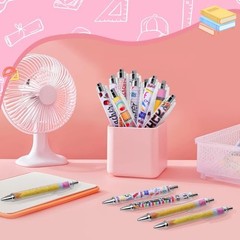 20 Pack Teacher Appreciation Gel Pens, Cute Retractable Ballpoint Pens with