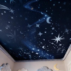 18pcs Large Star Stencils (16″ x 11.7″) and Small (5.4″ x 5.4″), White