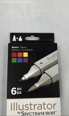 Spectrum Noir Illustrator 6-Piece Set Bundle Twin Tip Artist Markers Brand New