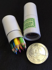 Lot of 6 Japanese mini pencils in paper tube(12 pencils each tube or 72 pencils)