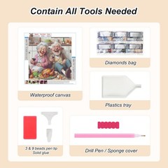 Diamond Art Kits for Adults – 5D Grandmas Diamond Painting Kit for Beginners,V