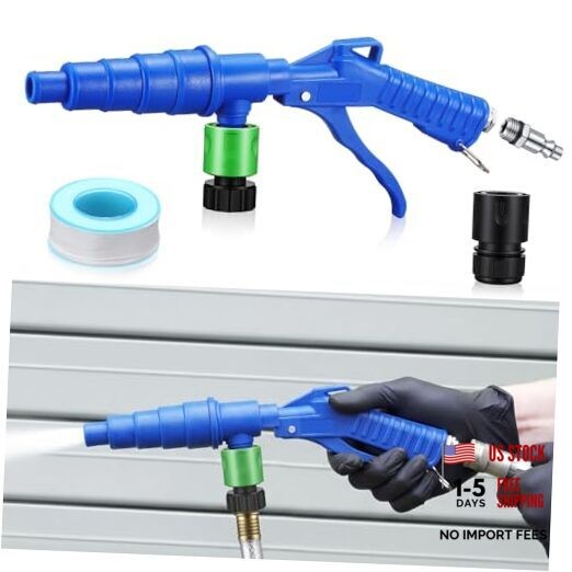 Coolant System Flush Gun, Lever Action Heater Core Flush Kit, Blue