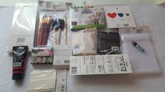Lot of Miscellaneous Art and Craft Supplies Mixed Items Paint Brush, tags n More