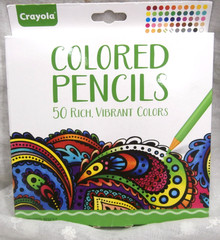 CRAYOLA Nontoxic 680050 Rich Vibrant Colored Pencils – 50 Count – 2016 copy. NOS