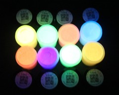 CHARTREUSE GLOW in the DARK Daytime Visible & UV Reactive Paint 1oz-2oz