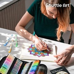 Gel Pens Plastic 130 Colors Ergonomic Grip Art Supplies for Adult Creativity