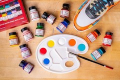 Leather Craft Acrylic Paint Kit – 5 Colors, Easy Liquid Application for Artists