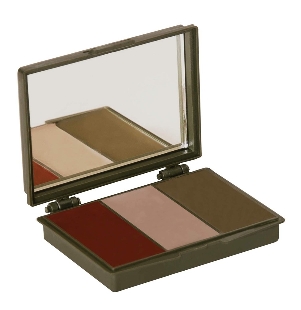 Rothco 3‑Color Camo Face Paint Compact – Camouflage Makeup One Size, Multi