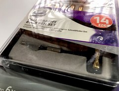 Daler Rowney Calligraphy 6 Nib Pen Set With Cartridges Converter + Nibs In Case