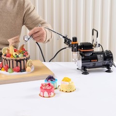 Airbrush Kit, Professional Airbrush Set with 1/5 HP Compressor & 3 Airbrus