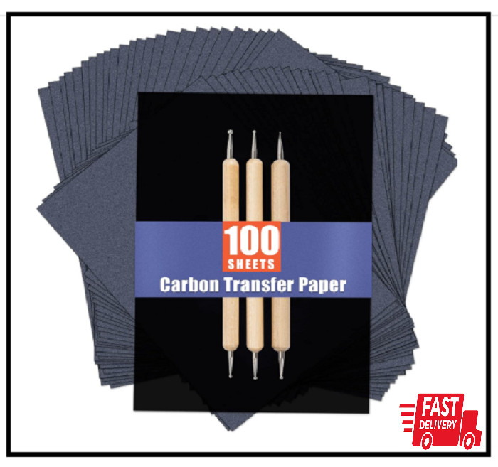 PSLER 100 Sheets Carbon Paper Sheets, Carbon Transfer Paper for DIY Woodwork…
