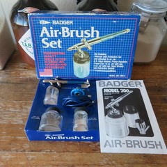 Vintage Badger 200-3 Airbrush Set VG (No Propel)