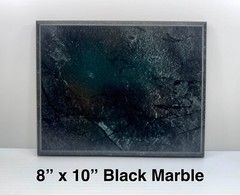 8″x10 & 5″x7″ Black Marble Finished Wood Plaque Boards for Making Custom Awards