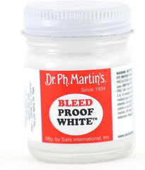 Bleedproof White Fine Art Paint, 1.0 Oz, White, 1 Jar