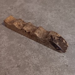 Paintbrush/Dip Pen Rest Handmade For 4 Brushes/Pens. Luxurious Mallee Burl