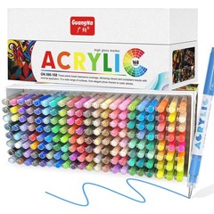 Guangna Acrylic Gel Pens 168 Color Colored Pens For Journaling Coloring Books