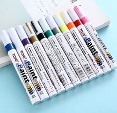 TOYO Tire Letters Waterproof Permanent Paint Marker Pen Car Tires Rubber Metal