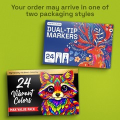 ARTISTRO 24 Acrylic Paint Markers – 1 Count (Pack of 24), Multicolor