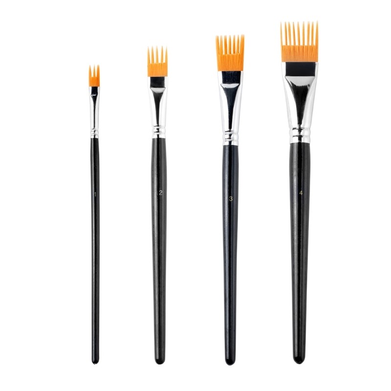 Professional Watercolor Brush Flat Tip Ergonomic Grip Watercolor Paint Brussh