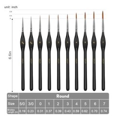 Miniature Paint Brushes Kit, Fine Detail Painting Brush Micro Professional