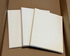 11×14 + 8×10 Blank White Stretched Canvas For Painting Arteza + Artist’s Loft x5