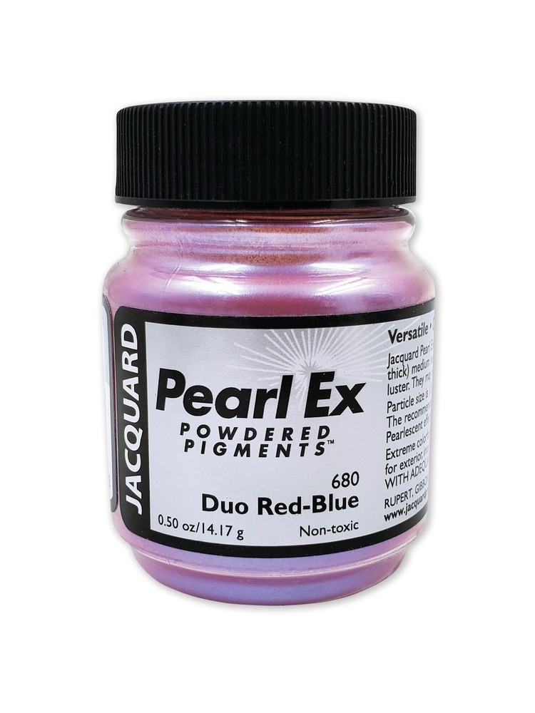 Jacquard Pearl Ex Pigment Powder 0 5 oz Duo Red Blue Loose Mica Powder Epoxy