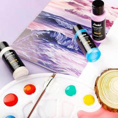 ABEIER Iridescent Acrylic Paint, Set of 18 Chameleon Colors, 2 oz/60ml Bottle…