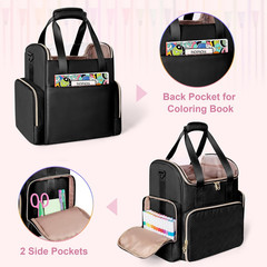Double Layer Marker Organizer Bag Fit for 400 Markers, Large Marker Storage Case