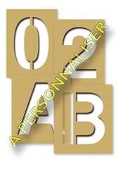 Bristol Stencil Numbers Letters Custom Writing 18cm Stencil