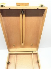 Wood Easel and storage box for drawing and Painting instruments / supplies