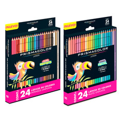 Prismacolor Colored Pencils, 48 Pastel and Assorted Colors, Smooth Junior 4.0mm