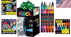 Creative 15 Count Acrylic Markers – Non-Toxic and Waterproof for All Surfaces