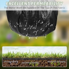 4FT x 100FT Weed Barrier Landscape Fabric,3.2oz Premium Heavy Duty Woven Cloth