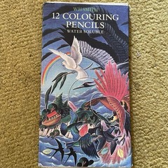 WHSmith 12 Water Soluble Colouring Pencils Vintage Unused Made in Italy