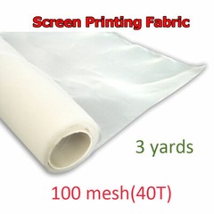 3pcs 100 M (40T) Screen Fabric – 1.8×1 yard White Color Silkscreen Material