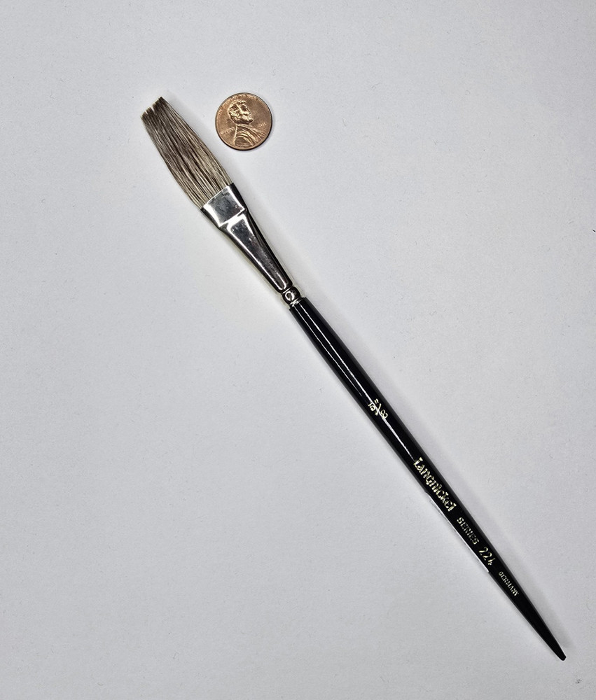 Silver-Flash Natural Hair Stroke Sign Painting Brush L224 – 5/8″
