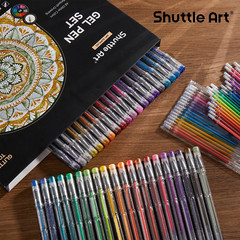80 Pack Glitter Gel Pens Set with 40 Colors and Refills for Coloring Crafts