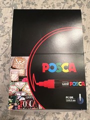 Uni POSCA PC-5M Water-Based Paint Markers 80 – 10 (8 Packs) 1.8-2.5mm NEW