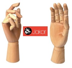 Jakar Wooden Manikin Right Hand 12″ Adult Life Size Artists Shop Display Gesure