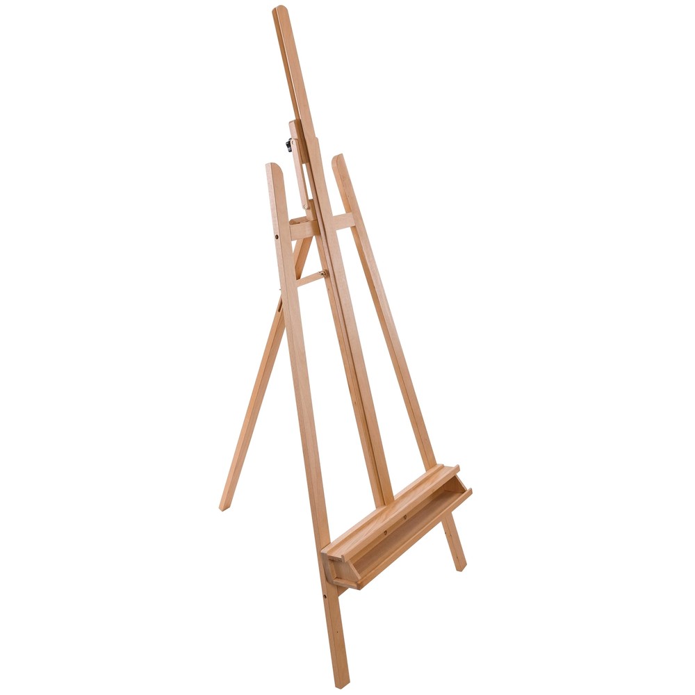 64″ to 89″ Lyre Style Studio A-Frame Inclinable Easel, Artist Art Storage Tray