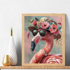Paint by Numbers Kits for Adults Flamingo Paint by Number for Adults Beginner…