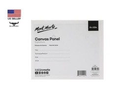 2-Piece Mont Marte Signature 8″ x 10″ Canvas Wrapped Panel Paint Board 0.1 Inch