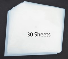 12″ Blank Mylar 7.5Mil White for Airbrush Stencil Cutting, Quilting, Cricut 30PK