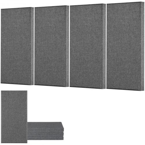 4 PCS Acoustic Panels, 2 inch Thick 23.6 x 11.8 inch Fiberglass Sound Absorb…