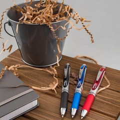 Sleek EnerGel RTX Retractable 0.7mm Gel Pen with Contoured Grip, Green Ink