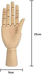 Wood Artist Drawing Manikin Articulated Mannequin with Wooden Flexible Fingers 1