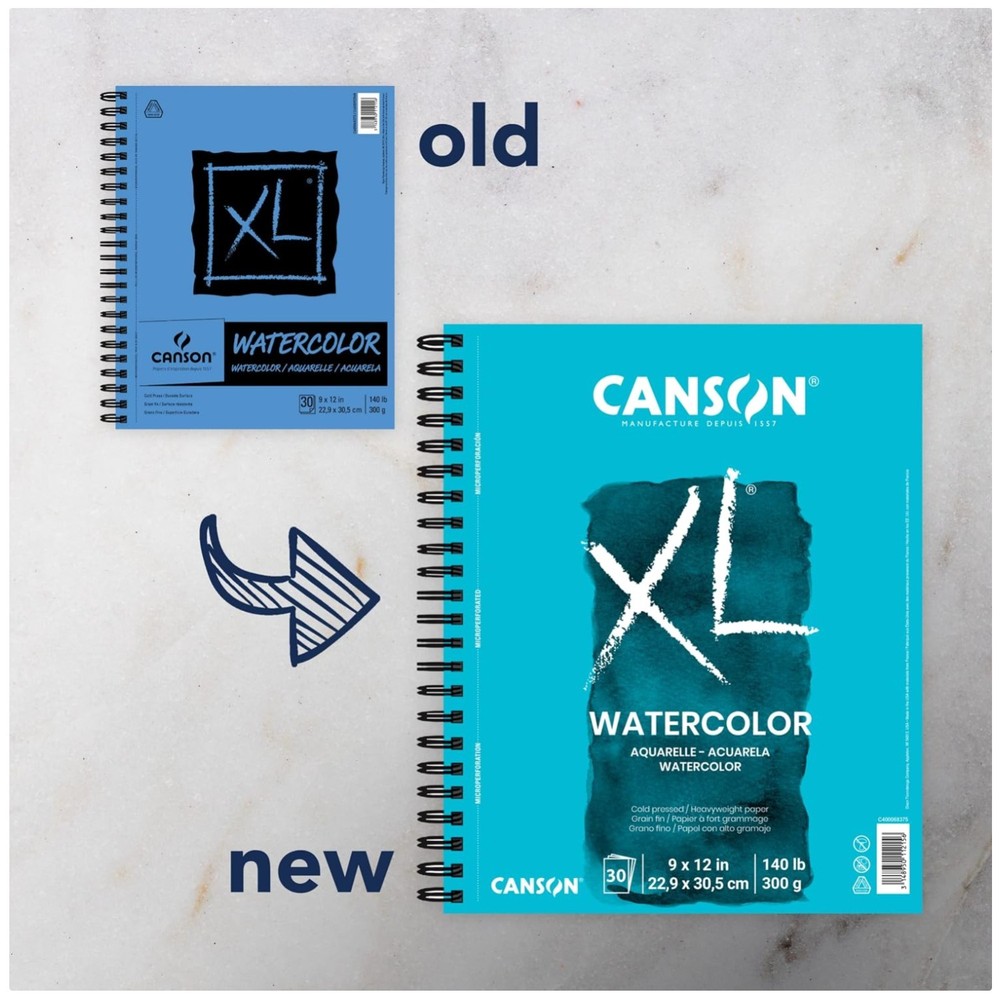 Durable Watercolor Pad – 9×12, 140lb, 36 Sheets