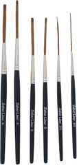 Andrew Mack Pinstriping Brush Set – 6 Saber Liners Sizes 4/0 to 6